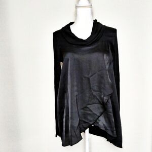 Anthro Deletta Drape Front Cowl Neck Tunic Top